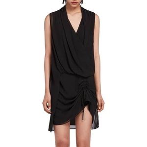 All saints Cathea Dress. Gathered wrap front dress